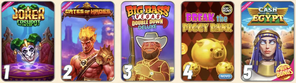 Jogos que pode ganhar no Vegasino Casino
